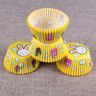 100PCS/Set Muffin Cupcake Paper Cups Cake Forms Cupcake Liner Baking Muffin Box Cup Case Party Tray Cake Mold Decorating Tools