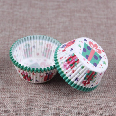 100PCS/Set Muffin Cupcake Paper Cups Cake Forms Cupcake Liner Baking Muffin Box Cup Case Party Tray Cake Mold Decorating Tools