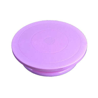 DIY Rotating Cake Baking Tool Cake Stand Cake Plastic Cake Rotary Table Turntable  Decorating Baking Tool 7*28Cm 10 Inch