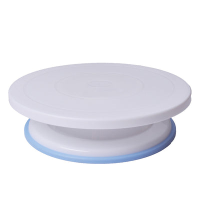 DIY Rotating Cake Baking Tool Cake Stand Cake Plastic Cake Rotary Table Turntable  Decorating Baking Tool 7*28Cm 10 Inch