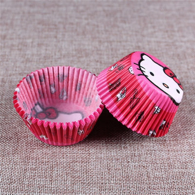 100PCS Muffins Paper Cupcake Wrappers Baking Cups Cases Muffin Boxes Cake Cup Decorating Tools Kitchen Cake Tools