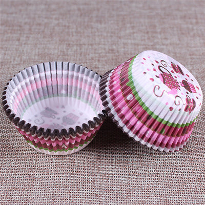 100PCS Muffins Paper Cupcake Wrappers Baking Cups Cases Muffin Boxes Cake Cup Decorating Tools Kitchen Cake Tools