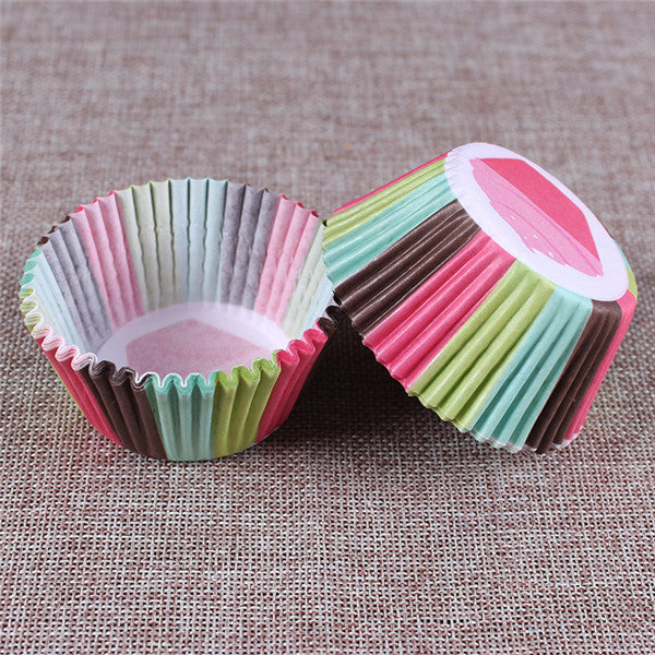 100PCS Muffins Paper Cupcake Wrappers Baking Cups Cases Muffin Boxes Cake Cup Decorating Tools Kitchen Cake Tools