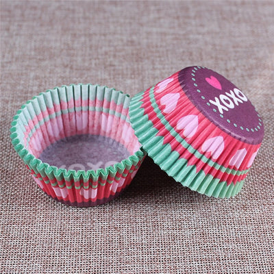 100PCS Muffins Paper Cupcake Wrappers Baking Cups Cases Muffin Boxes Cake Cup Decorating Tools Kitchen Cake Tools