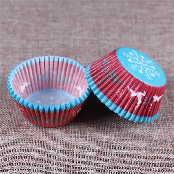 100PCS Muffins Paper Cupcake Wrappers Baking Cups Cases Muffin Boxes Cake Cup Decorating Tools Kitchen Cake Tools