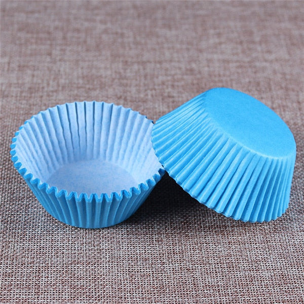 100PCS Muffins Paper Cupcake Wrappers Baking Cups Cases Muffin Boxes Cake Cup Decorating Tools Kitchen Cake Tools