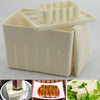 HYUUGA DIY Plastic Tofu Press Mould Homemade Tofu Mold Soybean Curd Tofu Making Mold with Cheese Cloth Kitchen Cooking To